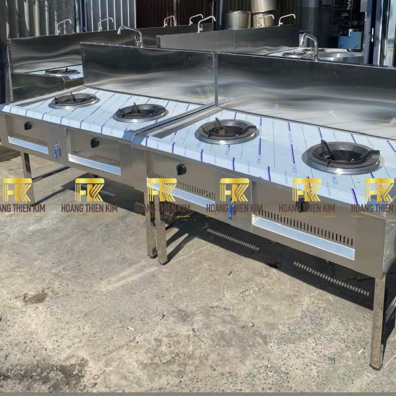 Bếp á công nghiệp 2 họng inox 304 Bếp á công nghiệp 2 họng inox 304