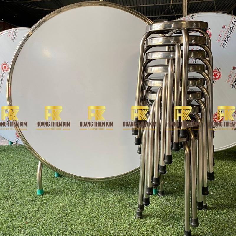 Thông tin sản phẩm bàn tròn inox 304