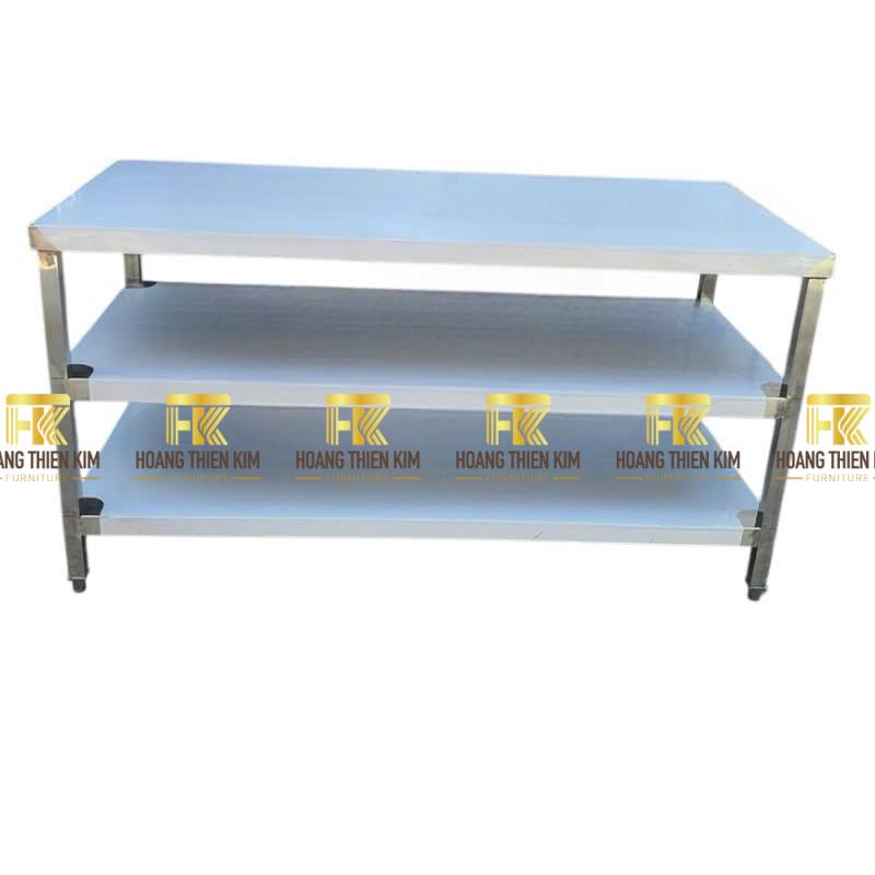 Bàn 3 tầng inox 304 Bàn 3 tầng inox 304