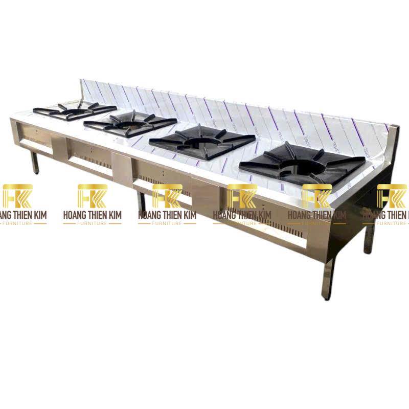 Bếp hầm công nghiệp 4 họng inox 304