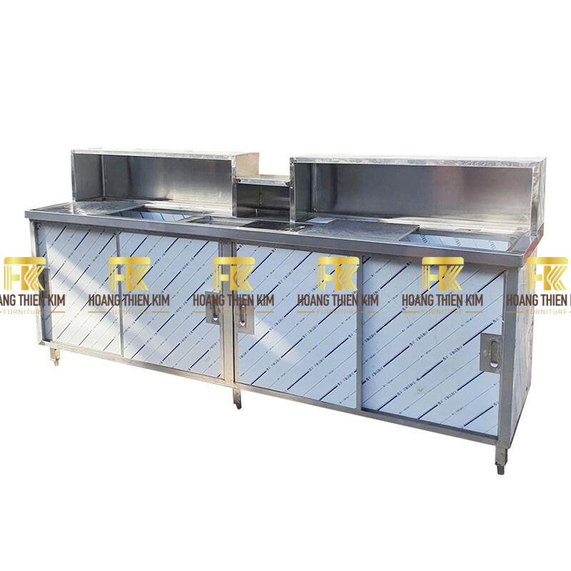 Tai Che Inox Quầy pha chế inox QB01 - INOX HOÀNG THIÊN KIM