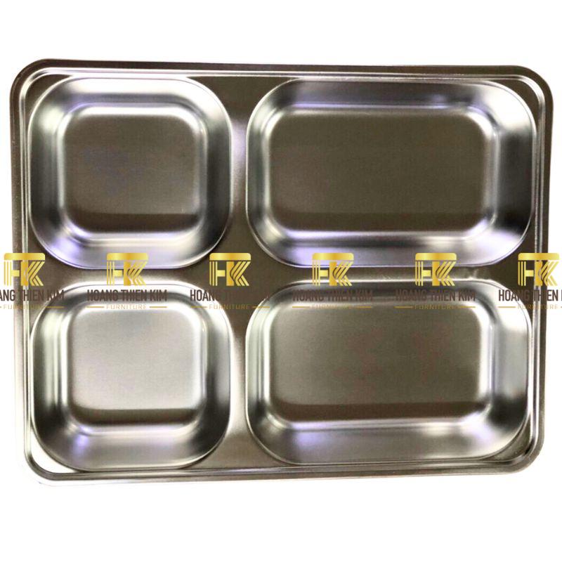 khay inox 201 4 ngan sau 28x22x42cm