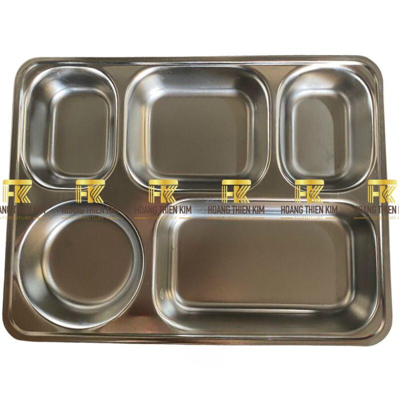 khay inox 201 5 ngan sau 28x22x42cm