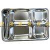 khay inox 201 o dua 4 ngan sau 33x23x45cm
