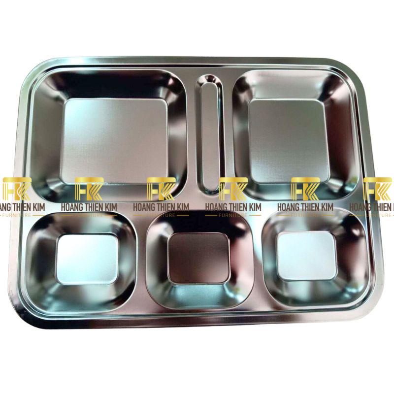 khay inox 304 6 ngan nong 35x26x26cm khay inox 304 6 ngan nong 35x26x26cm