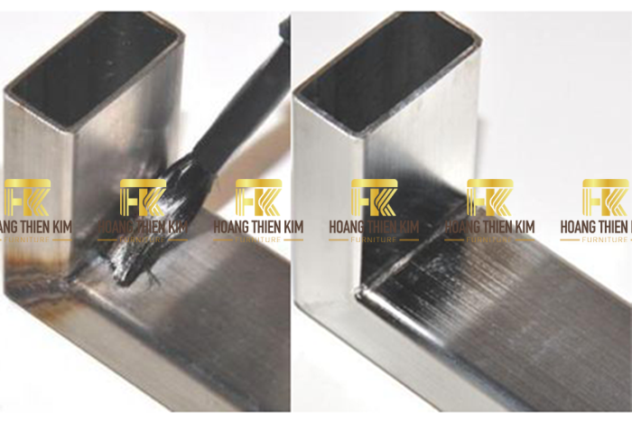 han-inox-17 Xử lý mối hàn inox gồm làm sạch xỉ, tẩy oxit, thụ động hóa và đánh bóng để mối hàn bền đẹp