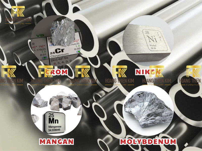 Thành phần hợp kim quyết định độ bền, chống gỉ và giá thành inox