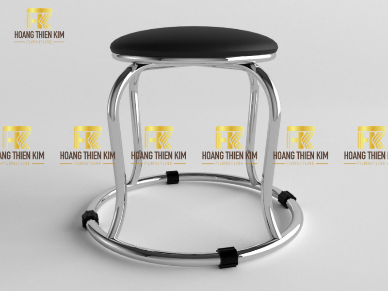 Ghế đôn inox bền chắc, nhỏ gọn, đa năng cho mọi không gian