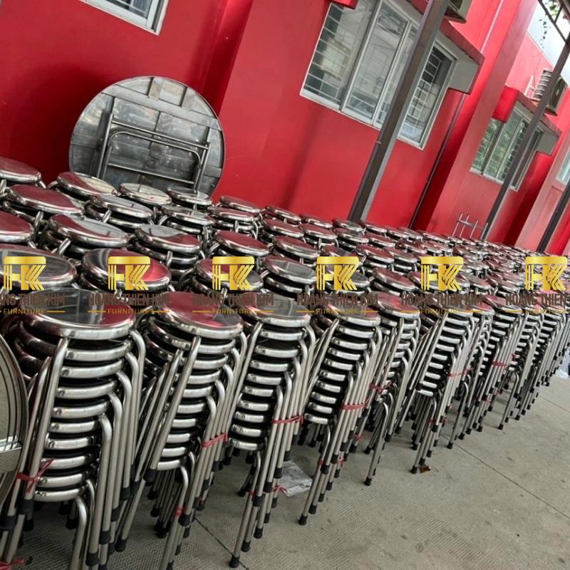 Ghế tròn inox đa dụng cho mọi không gian