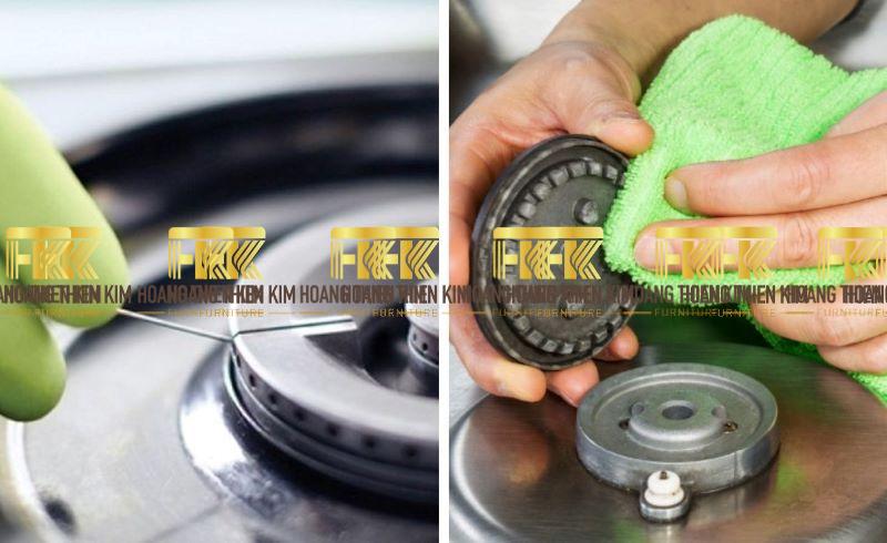 Vệ sinh các bộ phận khác của bếp ga công nghiệp