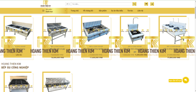 Website của Inox Hoàng Thiên Kim