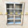 Tủ bếp 2 cánh kính inox 304