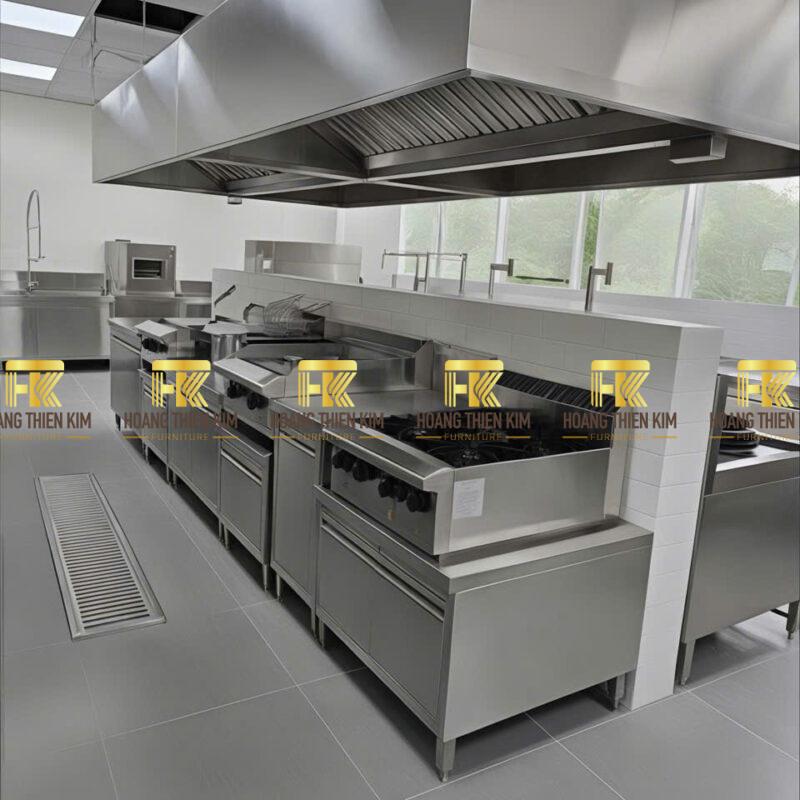 Chụp hút khói inox 304 có đèn chiếu sáng