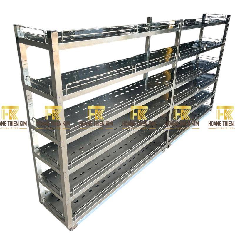 Kệ úp ly 6 tầng inox 304