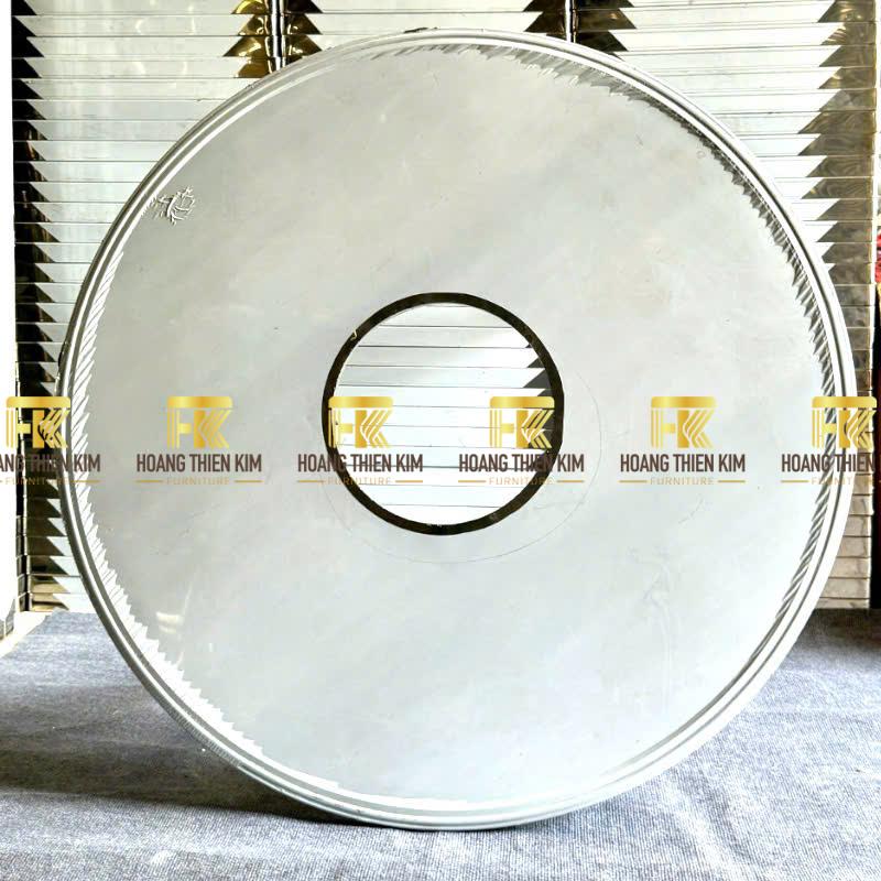 Bàn tròn inox có khoét lỗ lò nướng Bàn tròn inox có khoét lỗ lò nướng