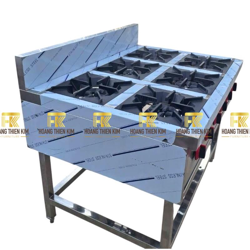 Bếp âu 6 họng inox 304