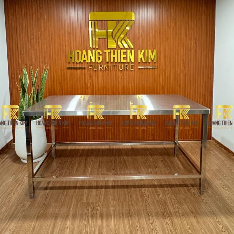 Bàn sơ chế 1 tầng inox 304