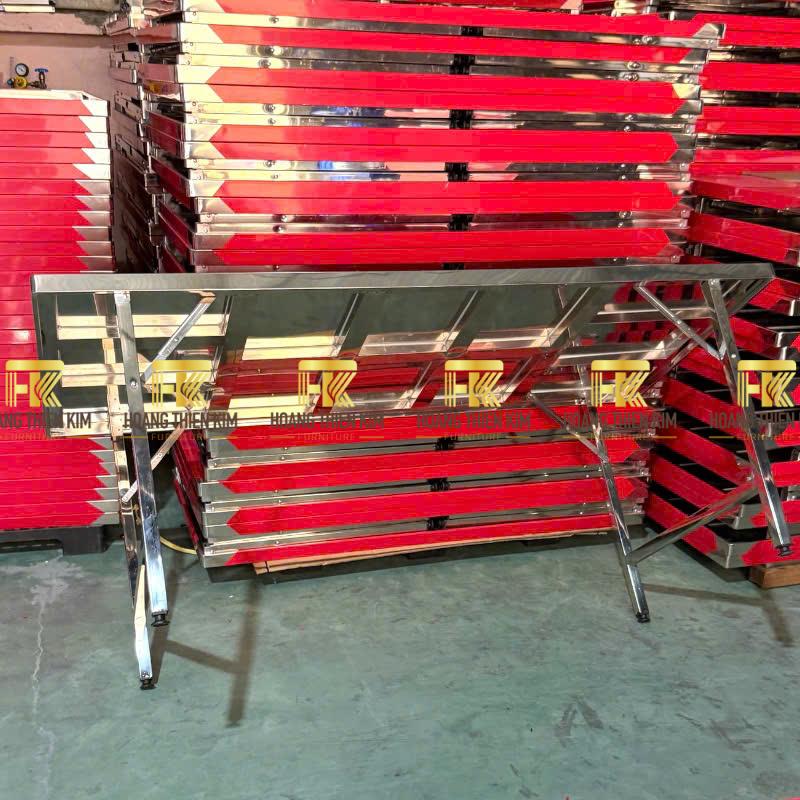 Bàn chữ nhật D1800 x R750 x C750mm chân xếp thái Bàn chữ nhật D1800 x R750 x C750mm chân xếp thái